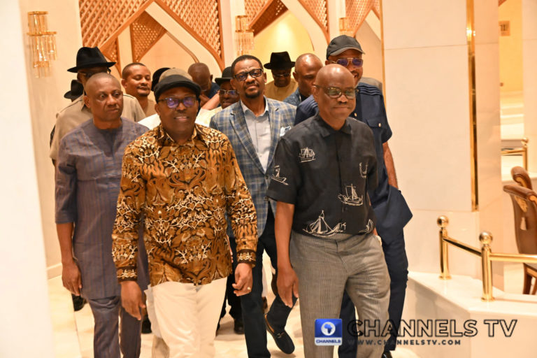 Tinubu Meets Fubara, Wike, Rivers Lawmakers Amid Political Tension [Photos]