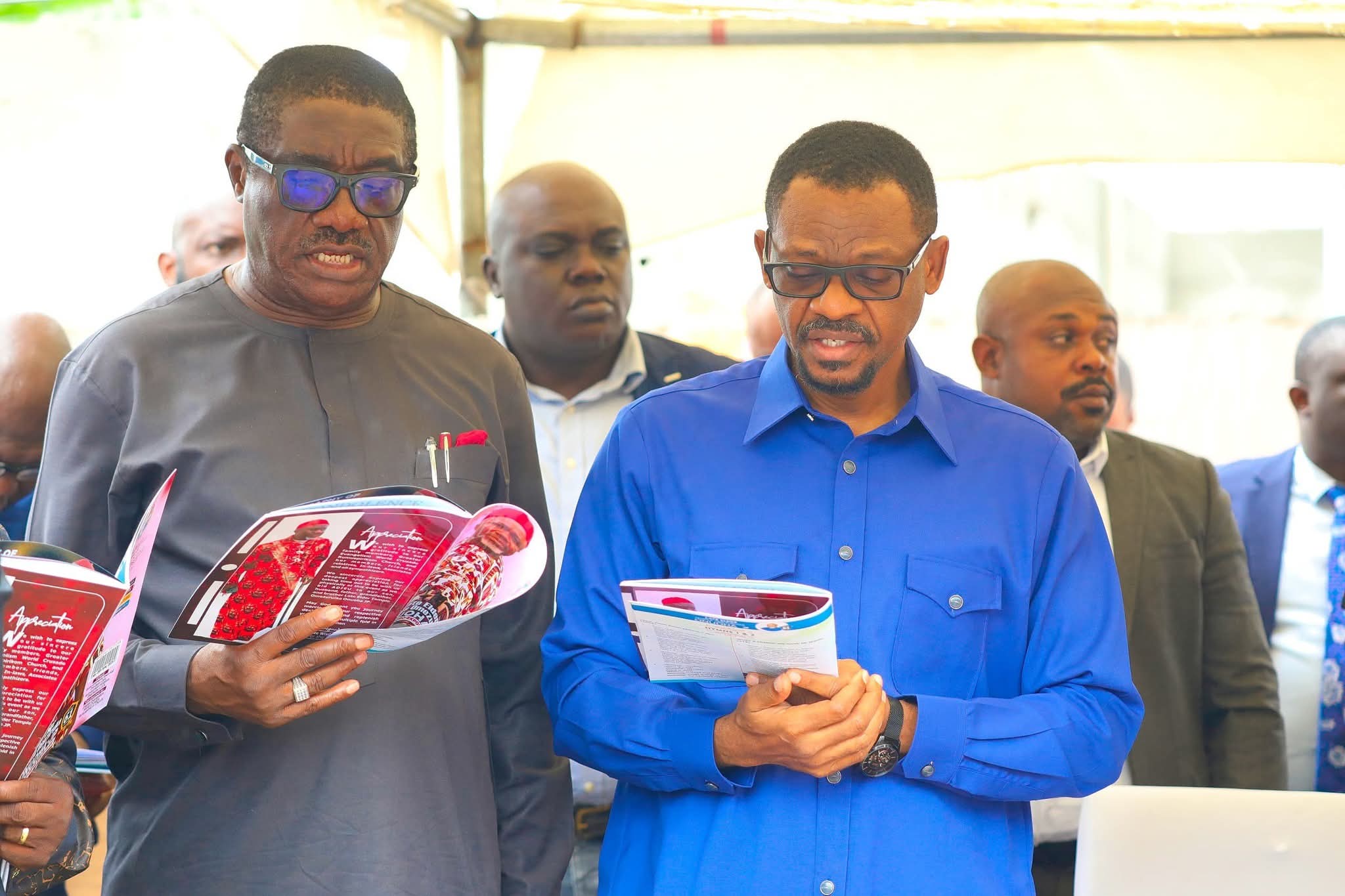 Fubara Attends Burial Of Wike’s Uncle In Rivers After Their Reconciliation [Photos]