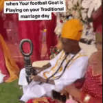 Nigerian Groom Seen Watching Football During His Traditional Wedding [Video]