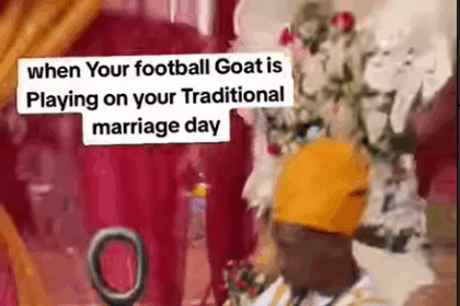 Nigerian Groom Seen Watching Football During His Traditional Wedding [Video]