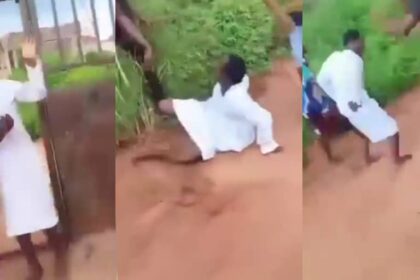 Pastor Beaten After Being Caught Sleeping With Pregnant Member's Wife In His Church [Video]