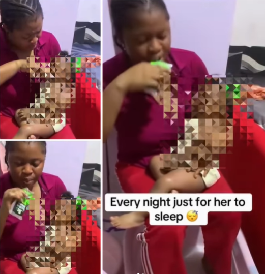 Nigerian Police Reacts To Viral Video Of Woman Giving Child Alcohol To Help Her Sleep 1 Nigerian Police Reacts To Viral Video Of Woman Giving Child Alcohol To Help Her Sleep