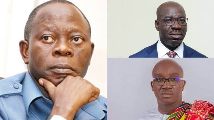 "Probe Obaseki Now, He Must Come Out Of Hiding For Questioning" - Oshiomhole Tells Okpebholo 1 "Probe Obaseki Now, He Must Come Out Of Hiding For Questioning" - Oshiomhole Tells Okpebholo: