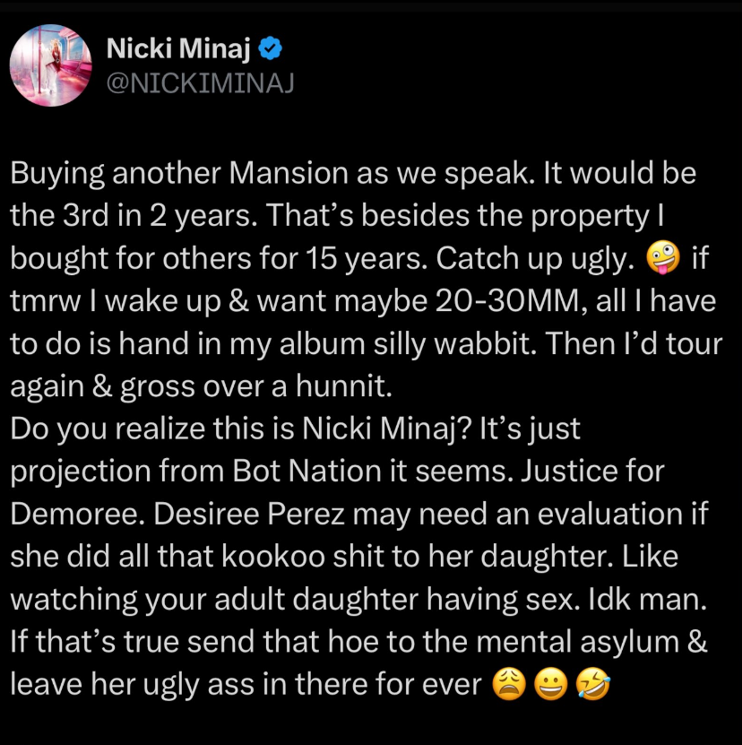 Nicki Minaj Buys Private Jet And Mansion To Shut Down Rumours Of Being Broke 3 Nicki Minaj Buys Private Jet And Mansion To Shut Down Rumours Of Being Broke