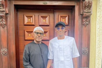 Labour Party Factional Chairman, Julius Abure Visits Nyesom Wike In Abuja [Photos]