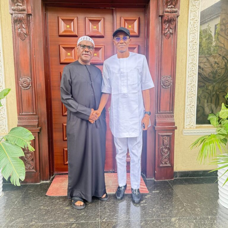 Labour Party Factional Chairman, Julius Abure Visits Nyesom Wike In Abuja [Photos]
