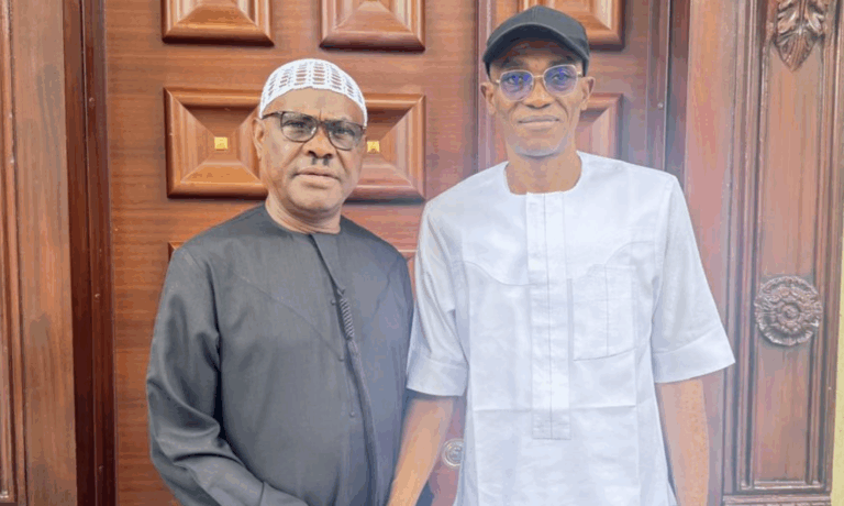 Labour Party Factional Chairman, Julius Abure Visits Nyesom Wike In Abuja [Photos]