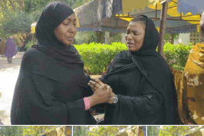 Buhari’s Daughter Break Down In Tears As She Arrives Daura For Late Father's Burial