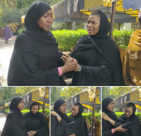 Buhari’s Daughter Break Down In Tears As She Arrives Daura For Late Father's Burial