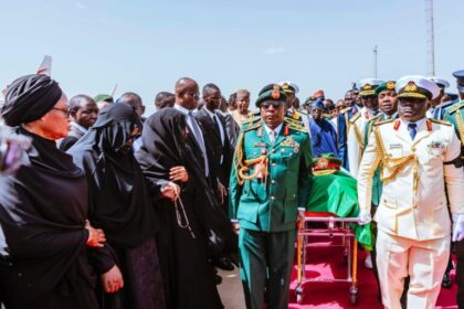 Family, Relatives Pay Final Respects To Buhari During Burial [Video]