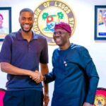 Chelsea Defender Tosin Adarabioyo Visits Lagos Governor Sanwo-Olu [Photos]