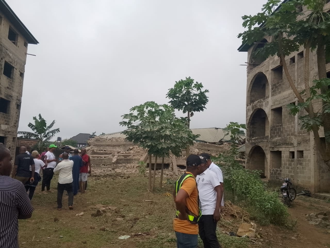 Mother, Baby, Five Other Family Members Injured As Building Collapses In Abia