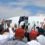 Super Falcons Arrive In Nigeria, Set To Parade 10th WAFCON Trophy In Abuja