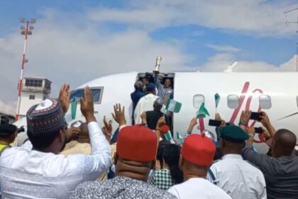 Super Falcons Arrive In Nigeria, Set To Parade 10th WAFCON Trophy In Abuja