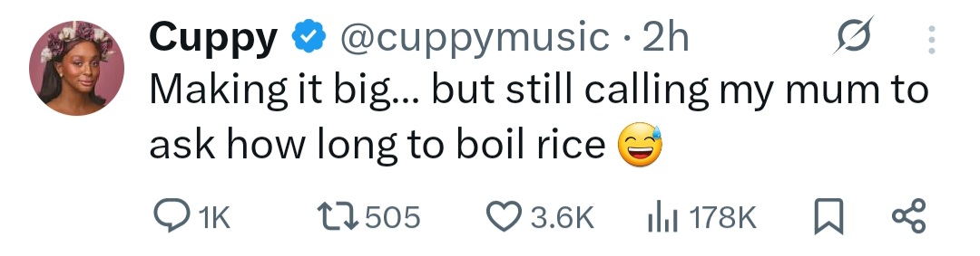"I Still Call My Mum To Ask How Long To Boil Rice" – DJ Cuppy Reveals 6 "I Still Call My Mum To Ask How Long To Boil Rice" – DJ Cuppy Reveals