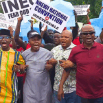 Abure-Led Labour Party Faction Protest At INEC Headquarters Over Excluded Candidates