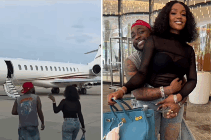 Reactions As Davido And Chioma Jet Off To Miami For Their White Wedding [Video]