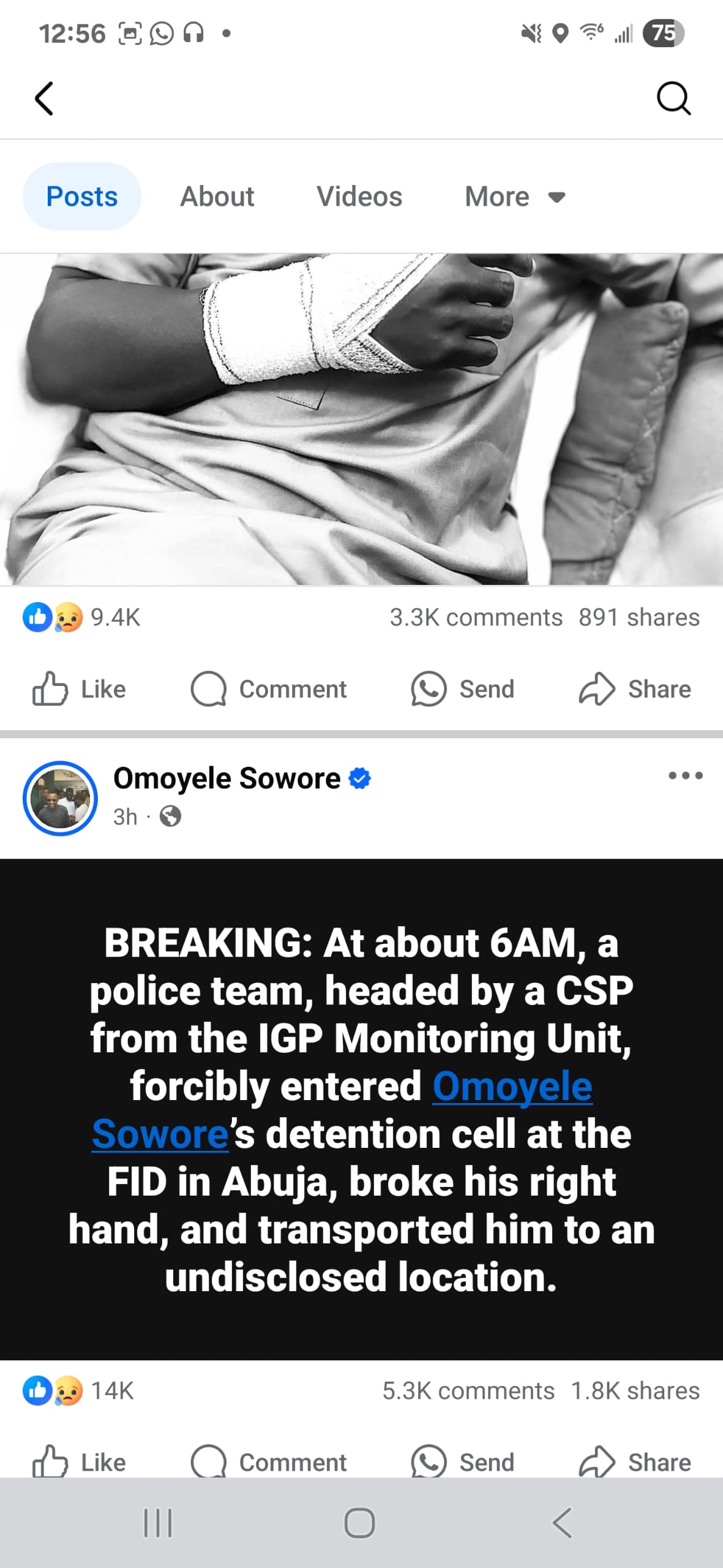 Police Allegedly Break Sowore’s Arm In Abuja Custody, Deny Access To Lawyer
