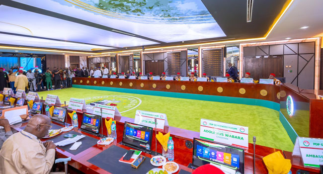 Peter Mbah And Caleb Mutfwang Absent As PDP Governors Meet In Zamfara