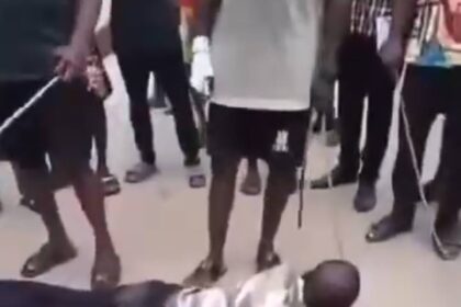 Rivers Youths Flog Police Officer And Two Others Over Drug Abuse [Video]