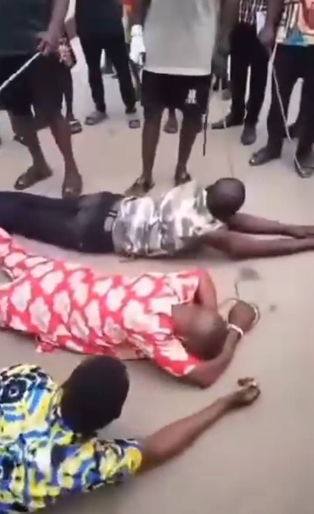 Rivers Youths Flog Police Officer And Two Others Over Drug Abuse [Video]