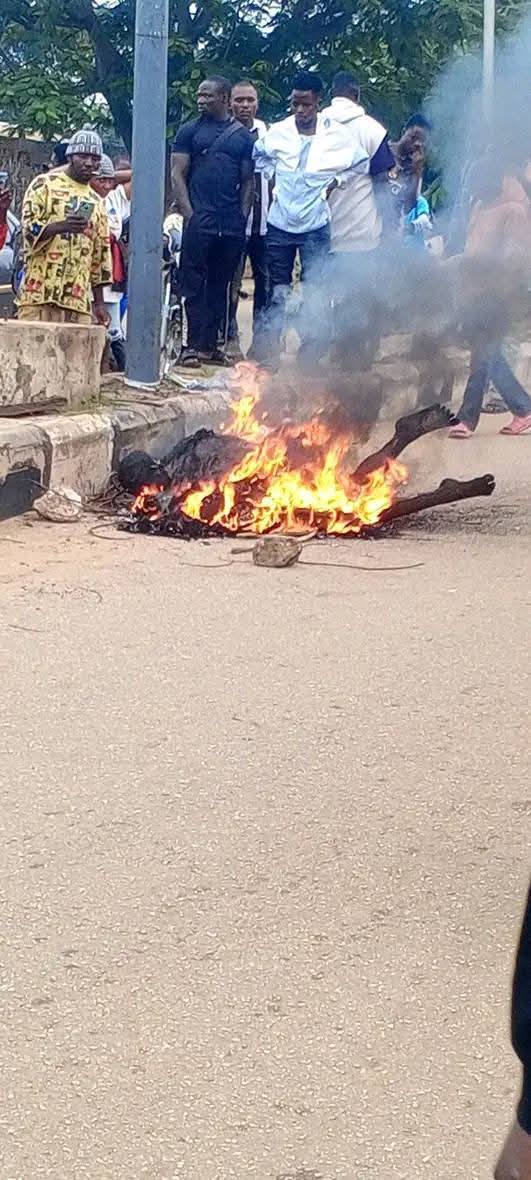 Suspected Motorcycle Thief Lynched and Burned in Makurdi