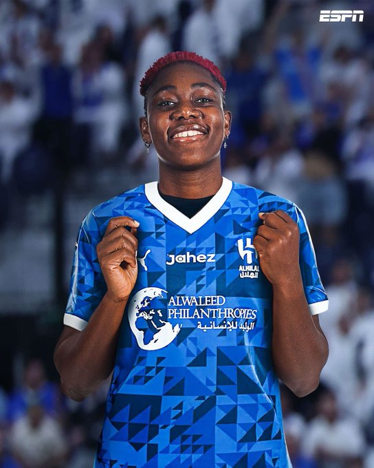 Nigerian Star, Asisat Oshoala Signs Two-Year Contract With Saudi Arabia's Al Hilal
