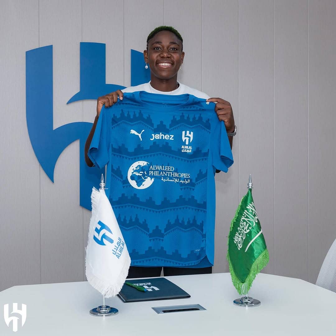 Nigerian Star, Asisat Oshoala Signs Two-Year Contract With Saudi Arabia’s Al Hilal