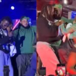 Reactions As Man Attack Naira Marley While Performing On Stage In Cotonou [Video]