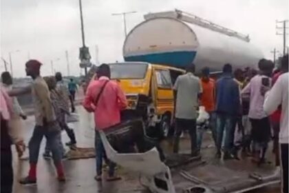 12 People Dead As Gas Tanker Collides With Bus In Imo
