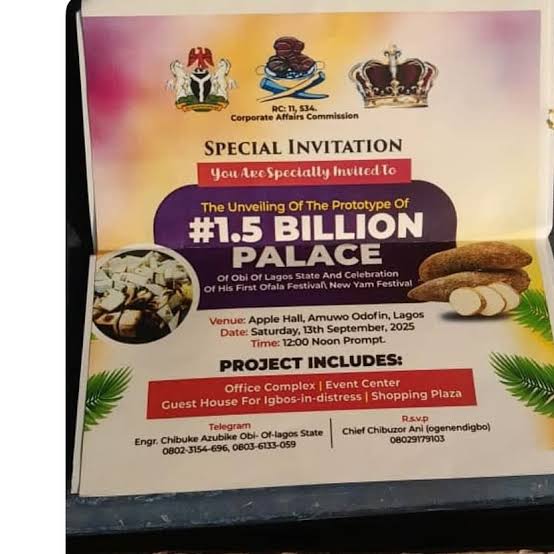 Nigerians React As Police Arrest 'Obi Of Lagos' Over Planned ₦1.5b Palace Unveiling In Festac