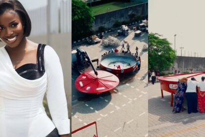 Hilda Baci Begins Attempt To Cook World’s Largest Pot Of Jollof Rice [Photos/Video]