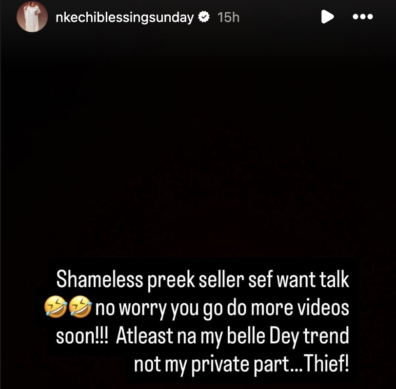 Nkechi Blessing Fires Back At VeryDarkMan For Mocking Her Gym Photo [Video]