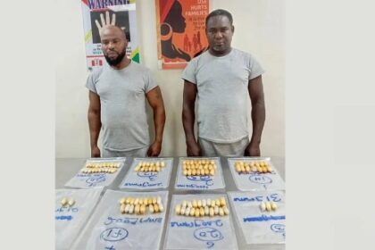 NDLEA Arrest Two Brazil Returnees After Excreting 116 Wraps Of Heroin And Cocaine