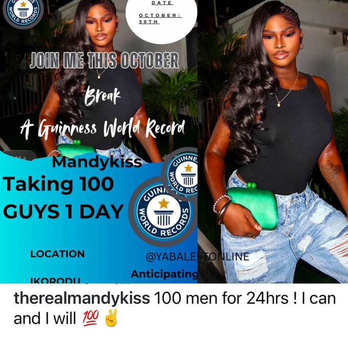  Mandy Kiss To Attempt Guinness World Record Of Having Sεx With 100 Men In One Day