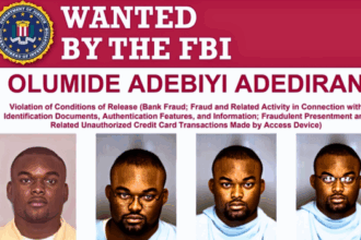 FBI Offers $10,000 Reward For Nigerian Man Wanted Over Alleged Bank Fraud