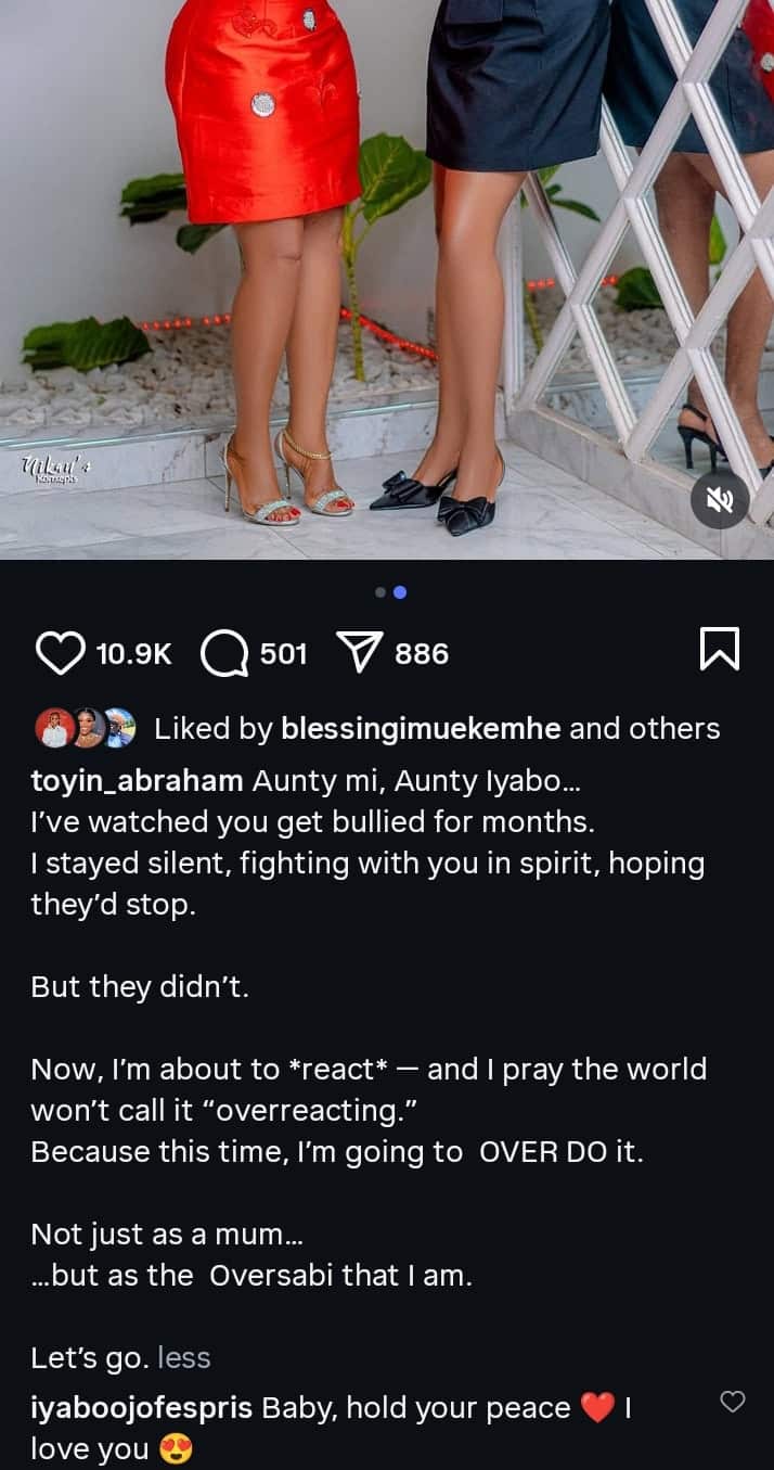 Toyin Abraham Vows To Defend Iyabo Ojo Against Those Attacking Her 2 Toyin Abraham Vows To Defend Iyabo Ojo Against Those Attacking Her