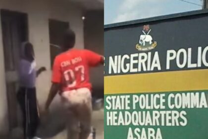 Police Reacts To Video Of Lady Being Beaten For Sleeping With Friend’s Boyfriend In Delta
