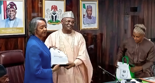 Mahmood Yakubu Hands Over To May Agbamuche As INEC Acting Chairman
