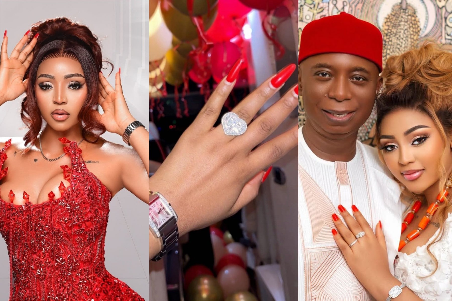 Ned Nwoko Replaces Regina Daniels’ Lost Wedding Ring With Stunning Diamond [Video]