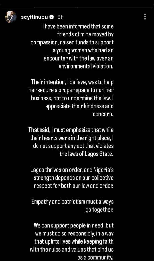 Seyi Tinubu Distances Himself From N20m Donation Given To Sarah Martins