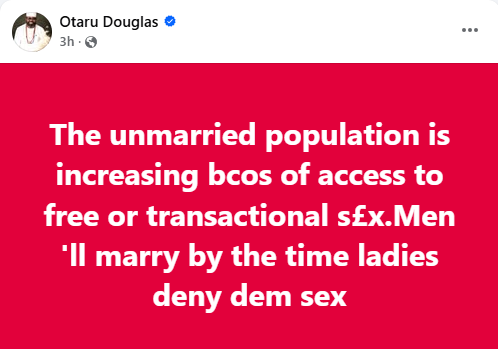 "Free And Transactional Sεx Is Discouraging Men From Marriage" - APC Spokesman