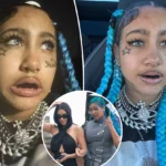 12-Year-Old North West Show Off Her Face Tattoo, Grill, And Septum Ring [Photos]