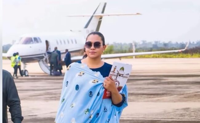Natasha Akpoti Blames Akpabio As Immigration Seize Her Passport At Airport [Video]