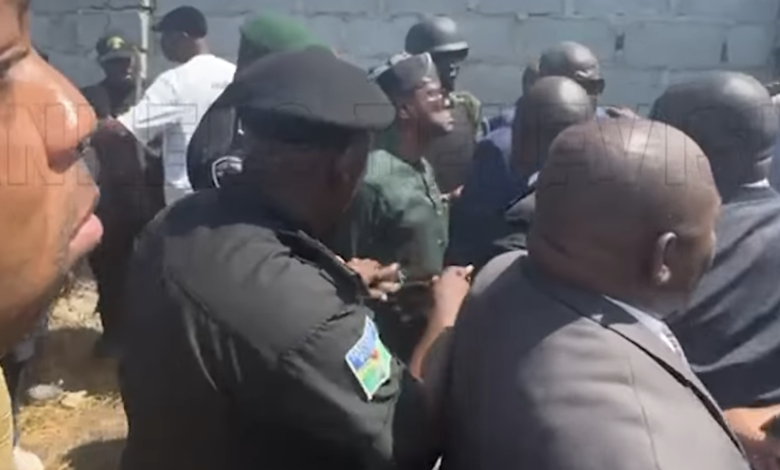 Drama As FCT Minister, Nyesom Wike Clashes With Soldiers While Accessing Land In Abuja [Video]
