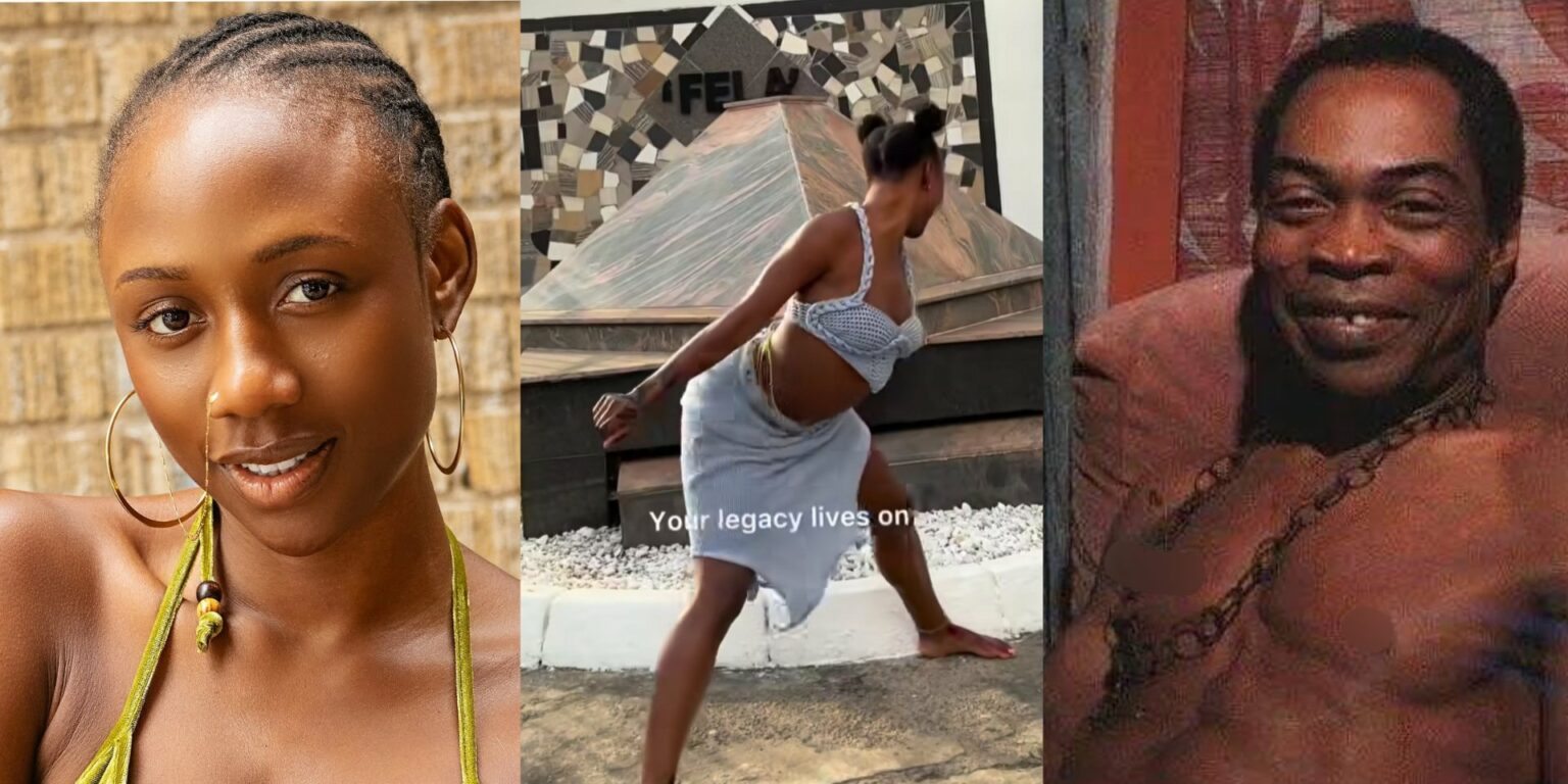 "That's What He Liked When He Was Alive" - Korra Obidi Says As She Twerks On Fela's Grave [Video]