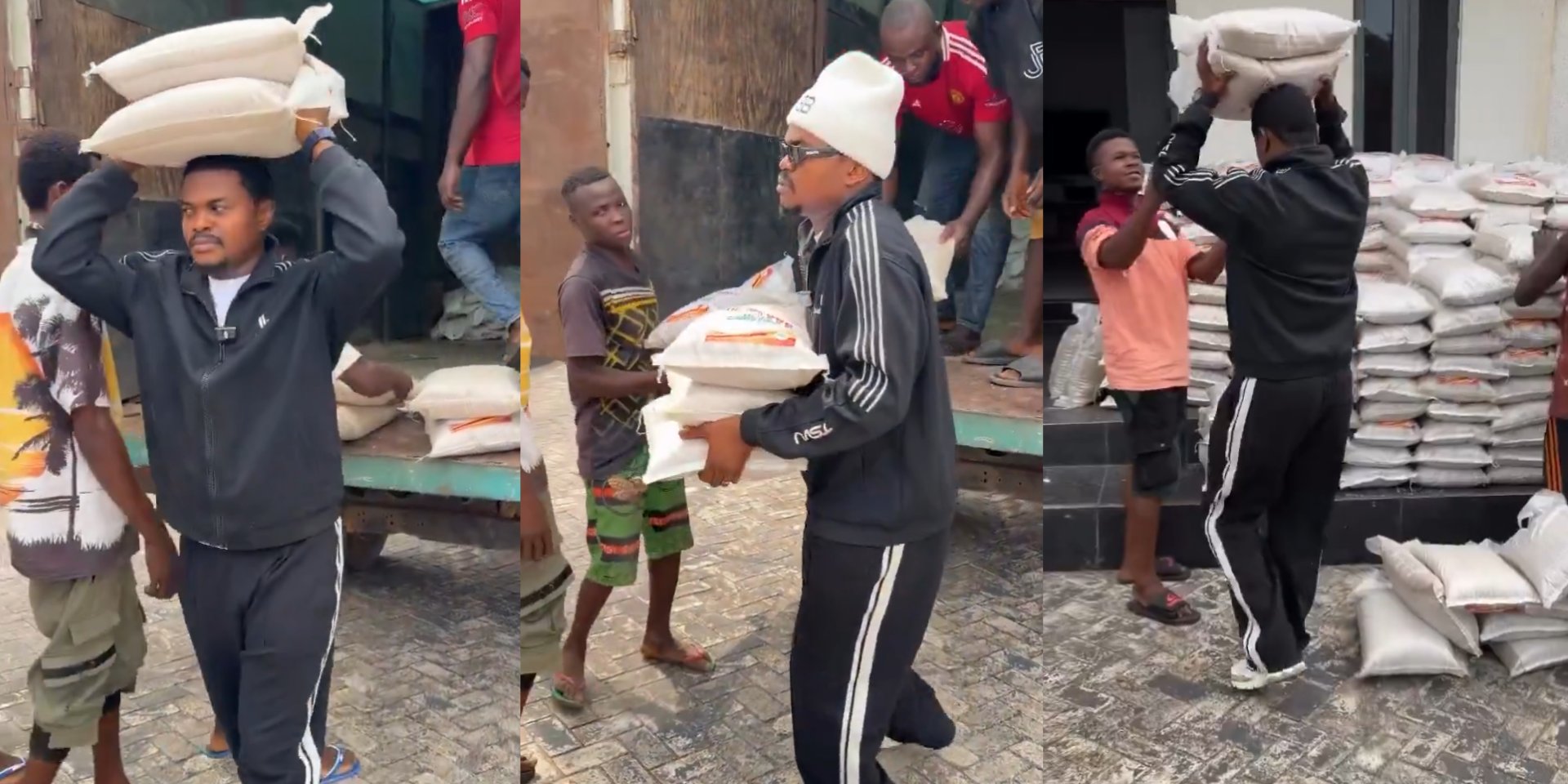 BLord Buys 3,000 Bags Of Rice To Share To His Village Members For Christmas [Video]