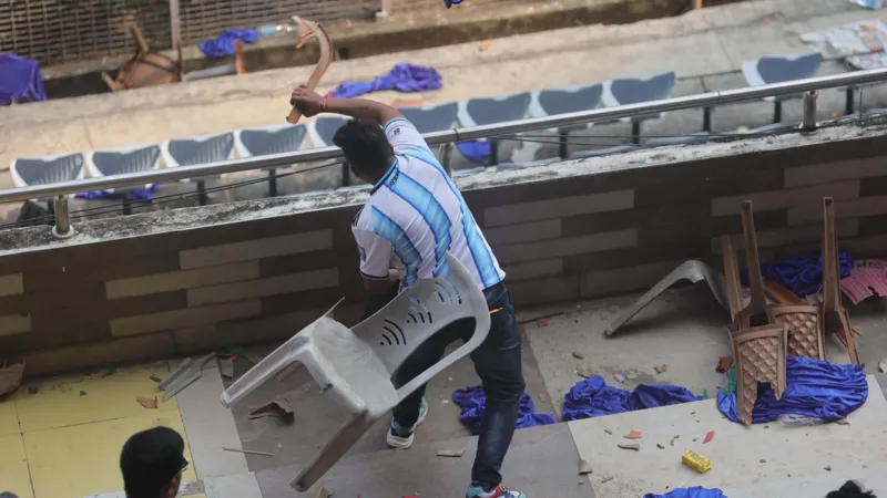 Angry Fans Vandalise India Stadium After Lionel Messi’s Abrupt Exit [Photos]
