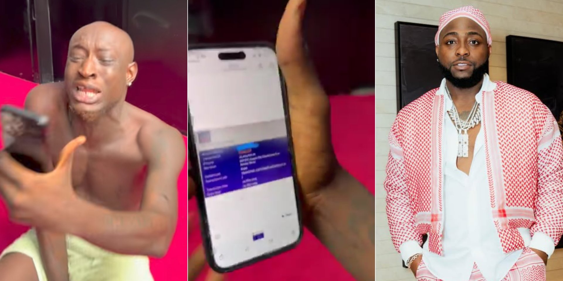 Carter Efe Celebrates As Davido Fulfills Promise Of Gifting Him N20 Million [Video]