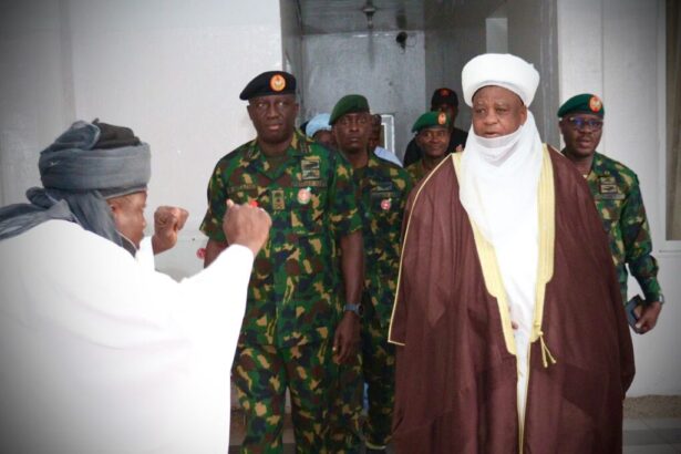 Army Chief Shaibu Visits Sultan Of Sokoto After US Air Strikes [Photos]